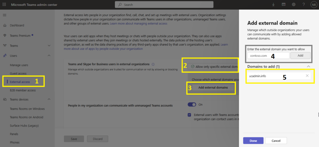 Federation in Microsoft Teams